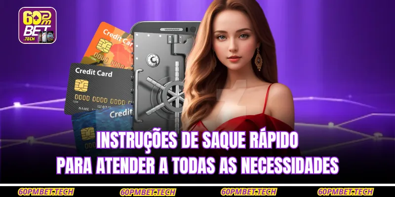 Instruções de saque rápido para atender a todas as necessidades