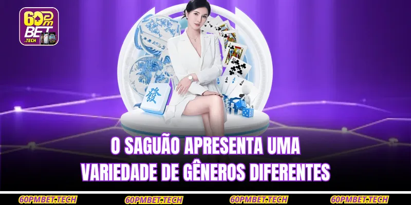 O saguão apresenta uma variedade de gêneros diferentes